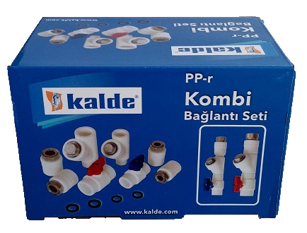 KALDE KOMBİ MONTAJ SETİ - DİRSEKLİ (24 Adet-)