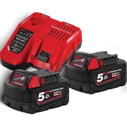 Milwaukee M18 NRG-502 Akü+Şarj Cihazı Paket-